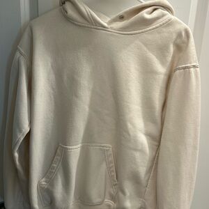 Plain Cozy Cream Hoodie